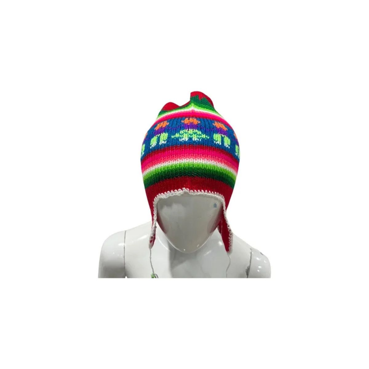 GENERICO - Gorro Chullo Lana De Alpaca Unisex
