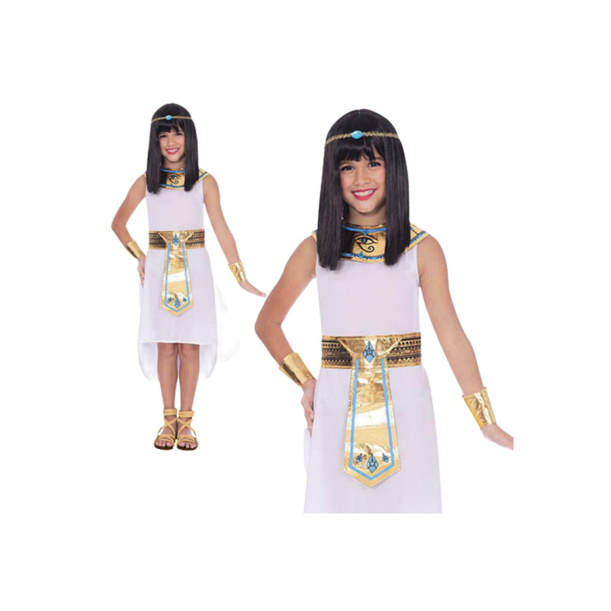 GENERICO - Disfraz Niña Princesa Egipcia Cleopatra Cosplay Halloween