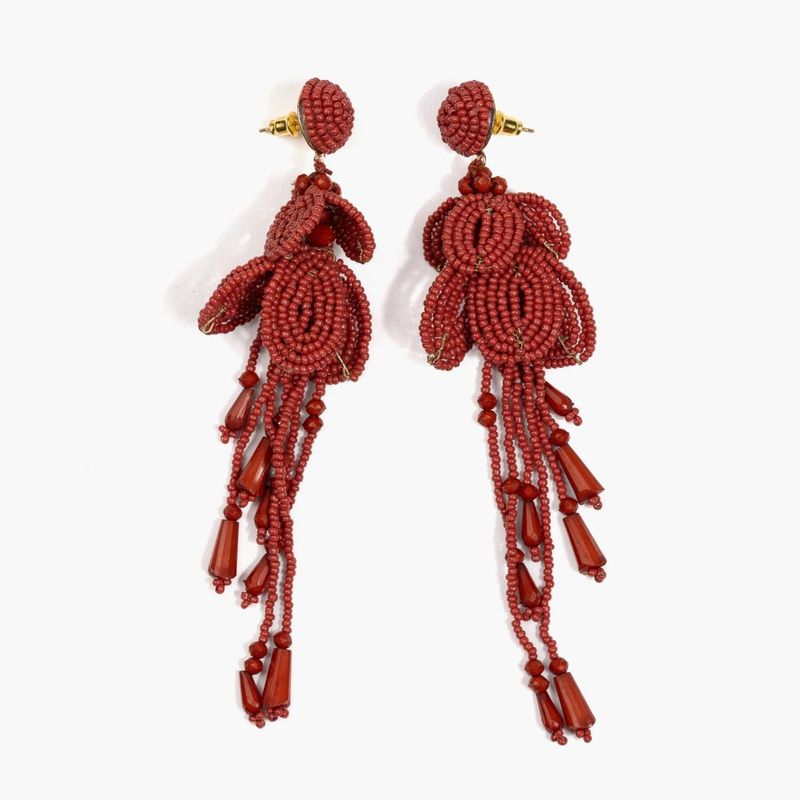 LOUNGE - Aros Mujer Flor Flecos