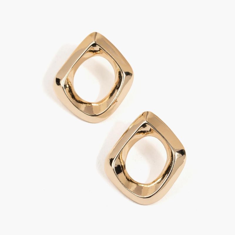 LOUNGE - Aros Mujer Rombo Irregular