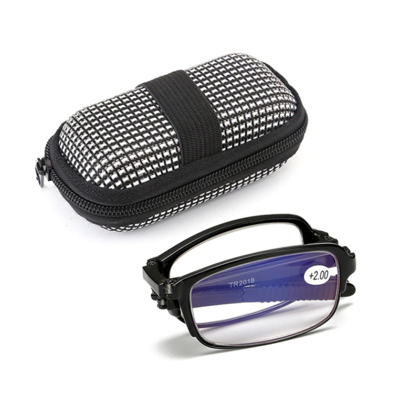 JM - Lentes Plegables Ópticos 3.50 Presbicia De Lectura Anteojos & Estuche