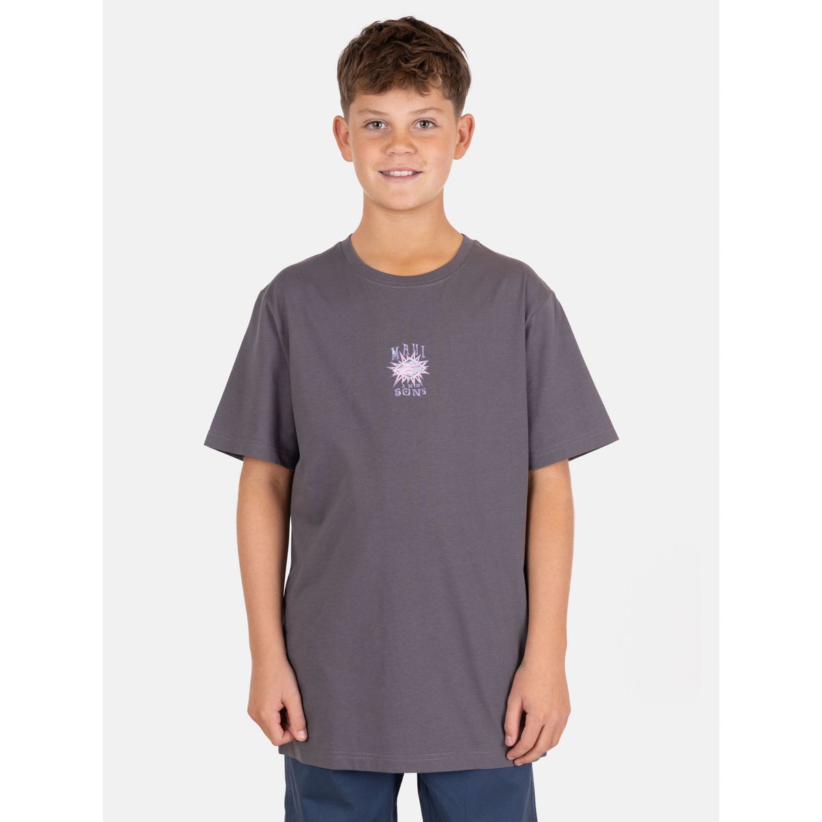 MAUI AND SONS - Polera MC Flip Zone Gris Infantil Maui And Sons - Gris