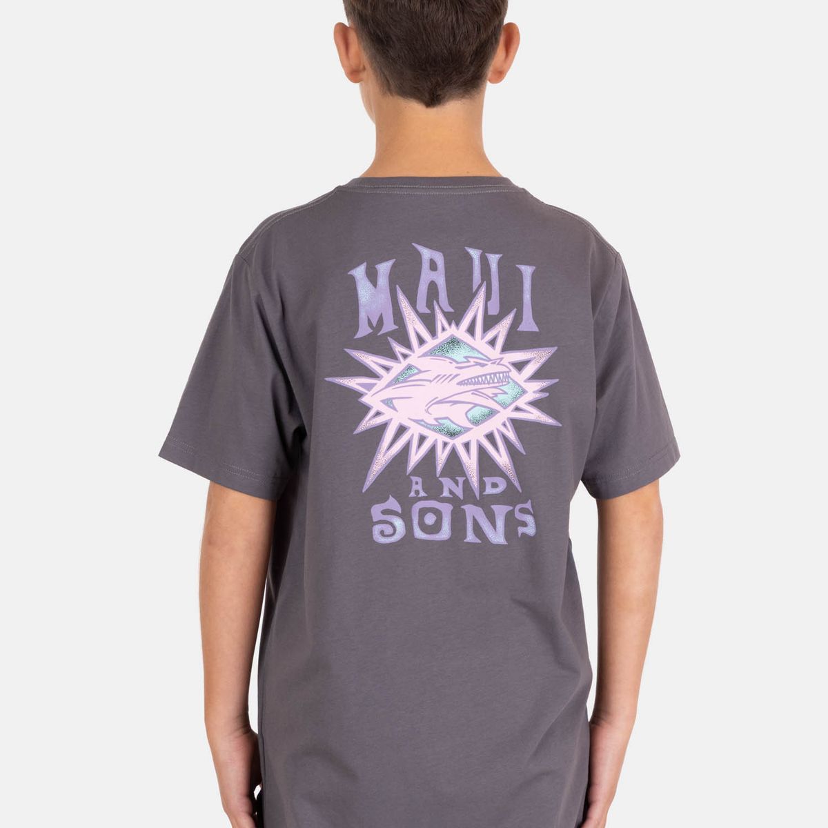 MAUI AND SONS - Polera MC Flip Zone Gris Infantil Maui And Sons - Gris