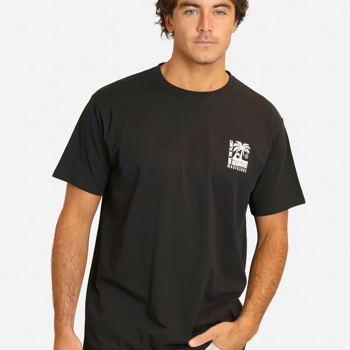 MAUI AND SONS - Polera MC Faruk Negro Hombre Maui And Sons - Negro