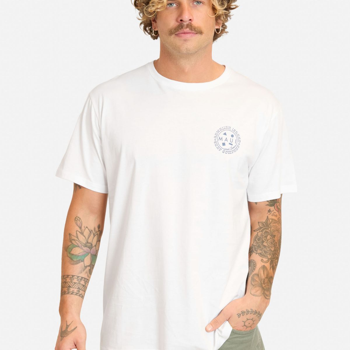 MAUI AND SONS - Polera MC Herula Blanco Hombre Maui And Sons - Blanco