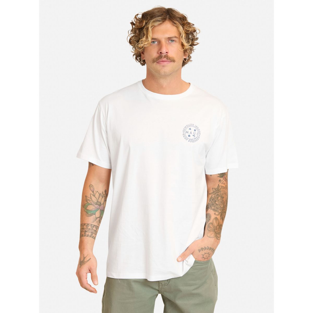 MAUI AND SONS - Polera MC Herula Blanco Hombre Maui And Sons - Blanco