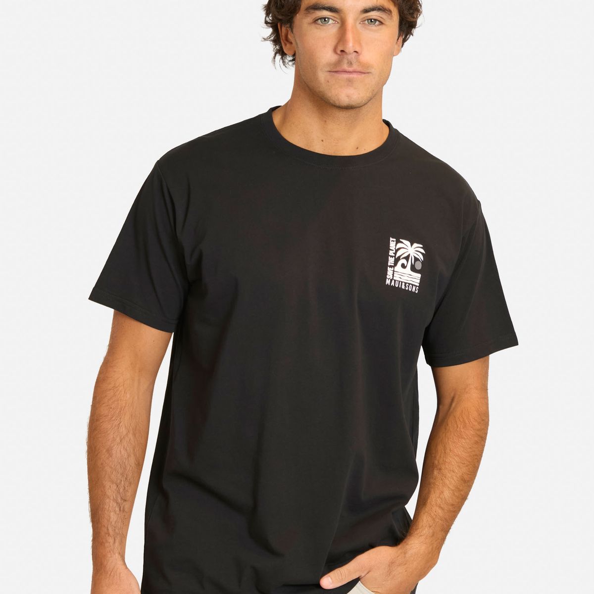 MAUI AND SONS - Polera MC Faruk Negro Hombre Maui And Sons - Negro