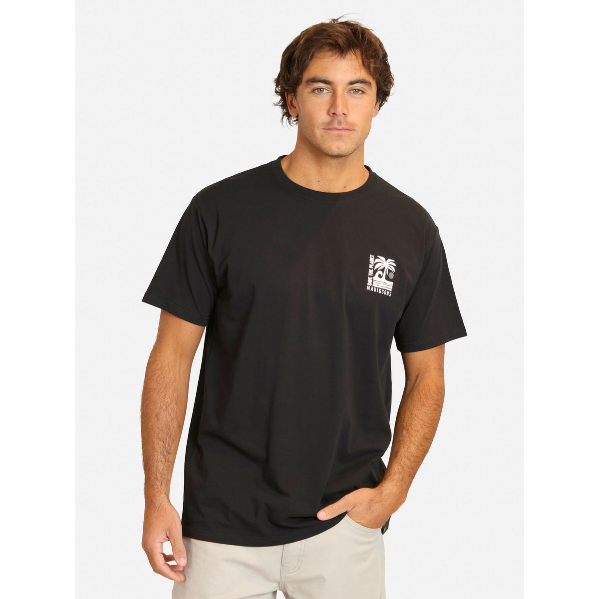 MAUI AND SONS - Polera MC Faruk Negro Hombre Maui And Sons - Negro