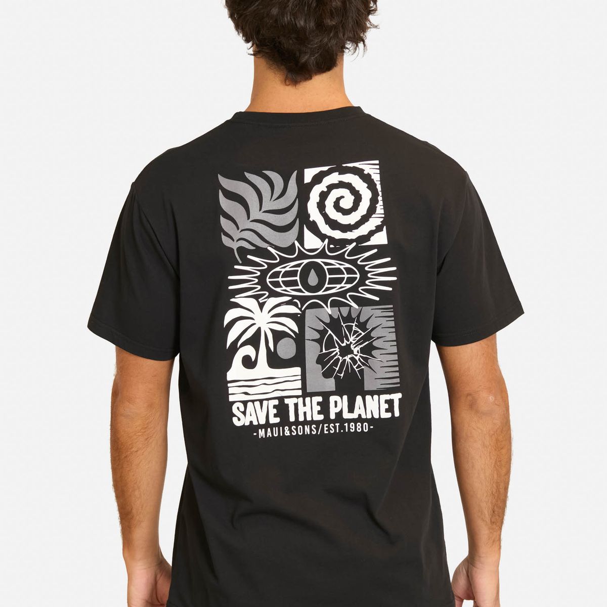 MAUI AND SONS - Polera MC Faruk Negro Hombre Maui And Sons - Negro