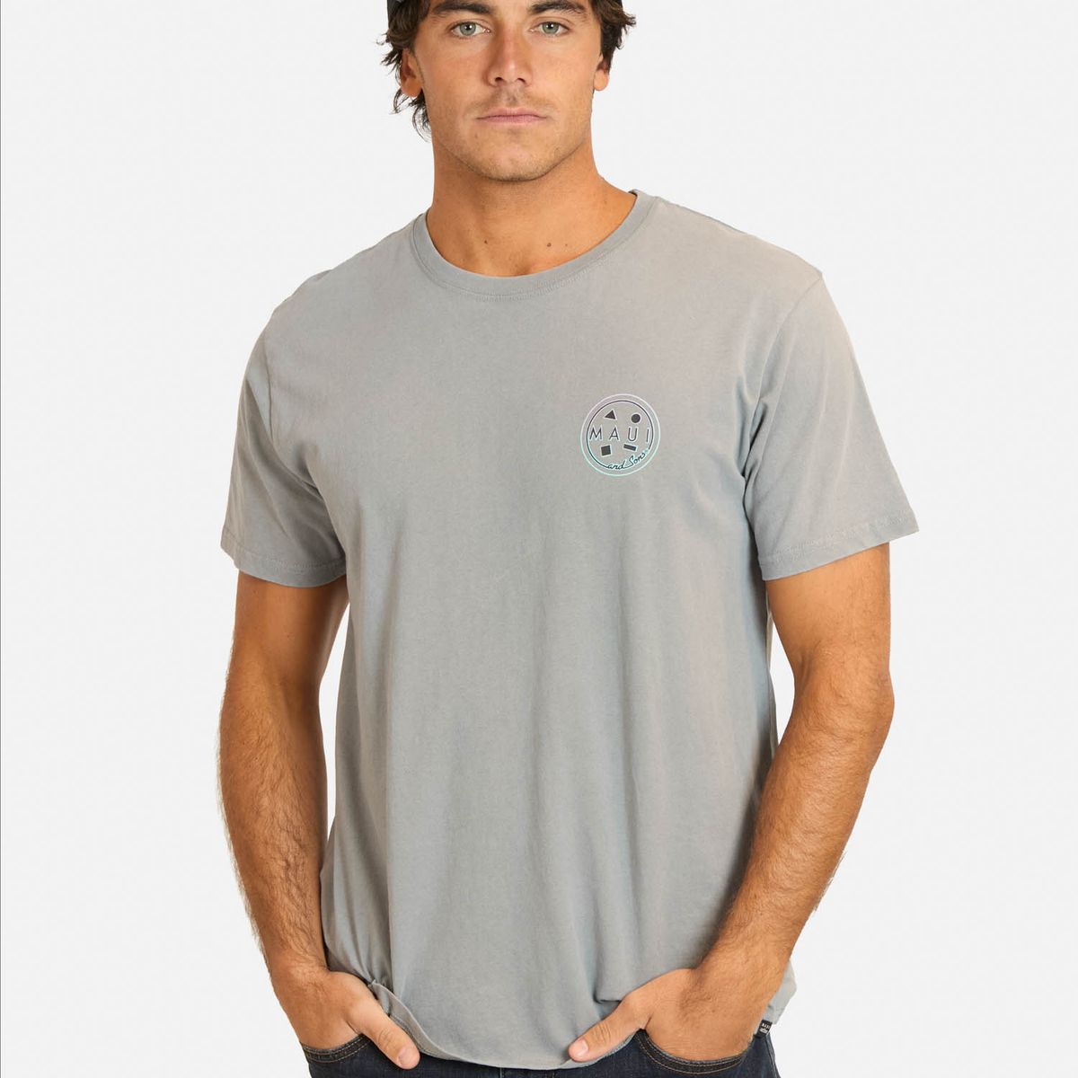 MAUI AND SONS - Polera MC Lawoja Gris Hombre Maui And Sons - Gris