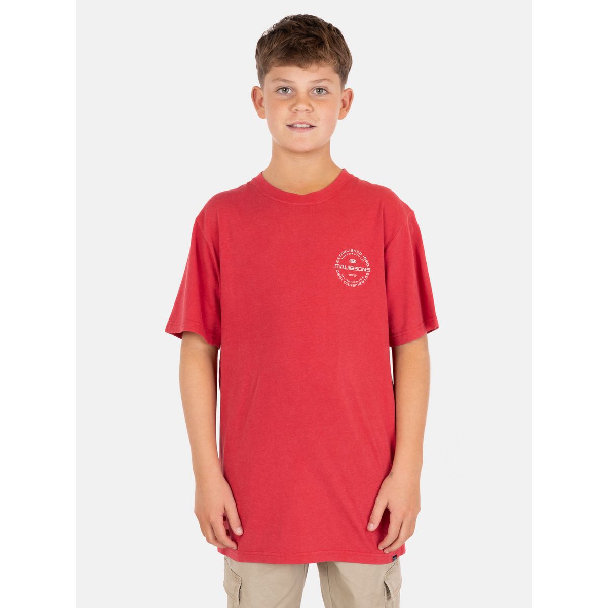 MAUI AND SONS - Polera MC KickRide Rojo Infantil Maui And Sons - Rojo