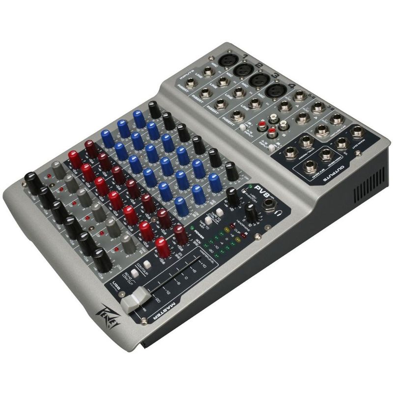 PEAVEY - Mixer de 8 canales Peavey PV8 - Negro