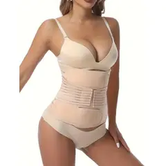 GENERICO - Faja post parto abdominal talla XL beige 00205BEXL2