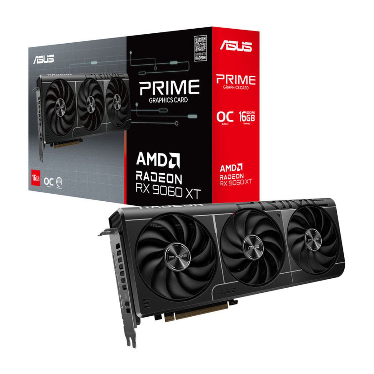 AMD CORP - ASUS Prime Radeon RX 9060 XT 16GB GDDR6 OC Edition PRIME-RX9060XT-O16G