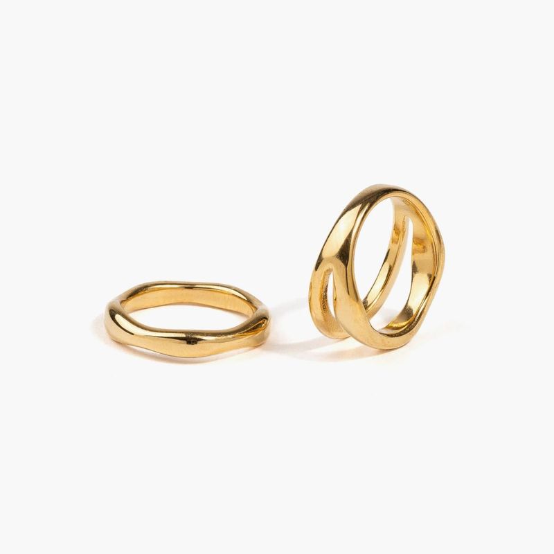 LOUNGE - Set Anillos Mujer Irregular