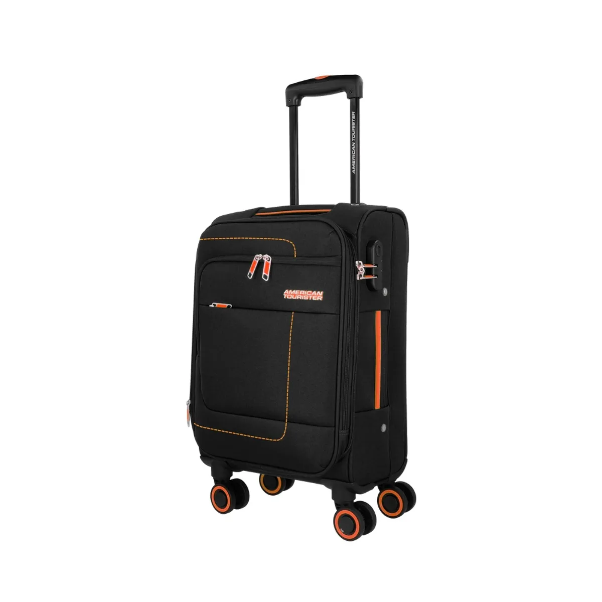 AMERICAN TOURISTER - Maleta de Cabina American Tourister Journify Pequeña Negra Blanda Expandible