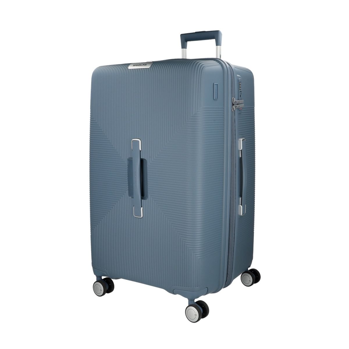 SAXOLINE - Maleta de Viaje Saxoline Trunk Grande Azul Rígida Expandible