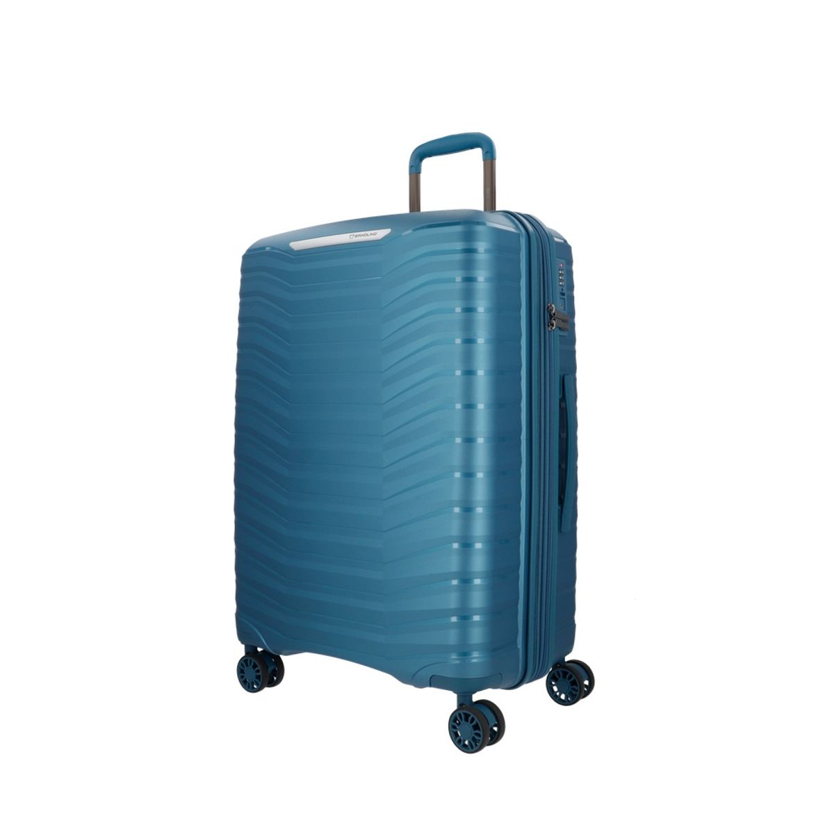 SAXOLINE - Maleta de Viaje Saxoline Titanium Mediana Azul Rígida Expandible
