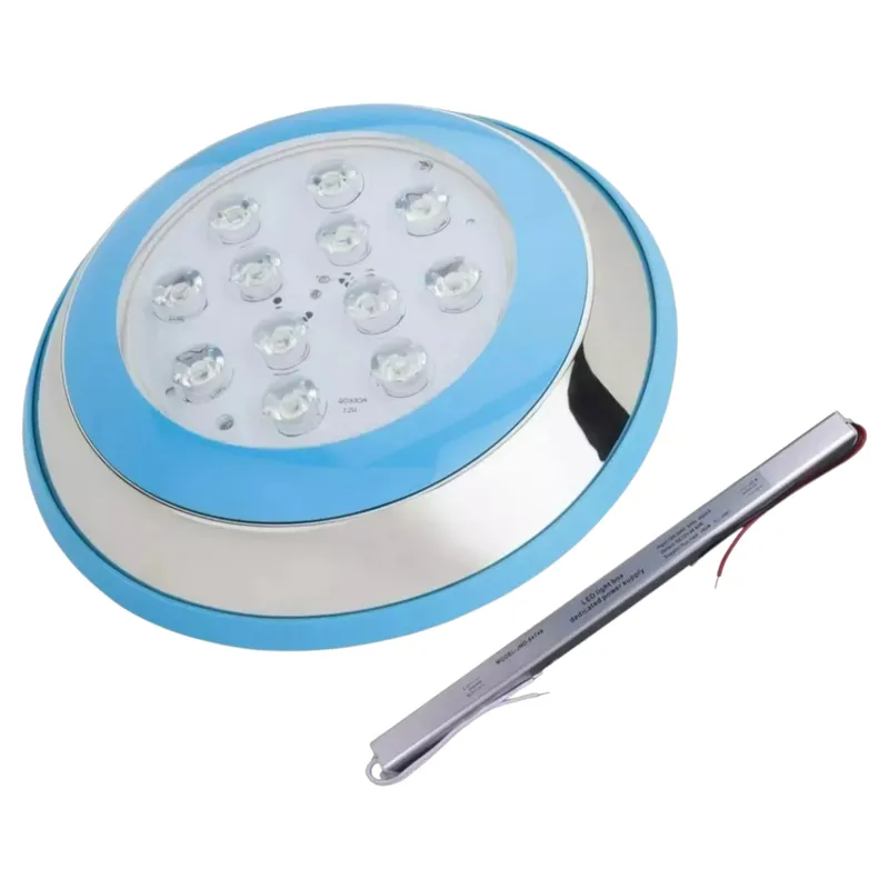 WANT - Foco Piscina Multicolor Acero Inox 24V 12W con Adaptador de regalo