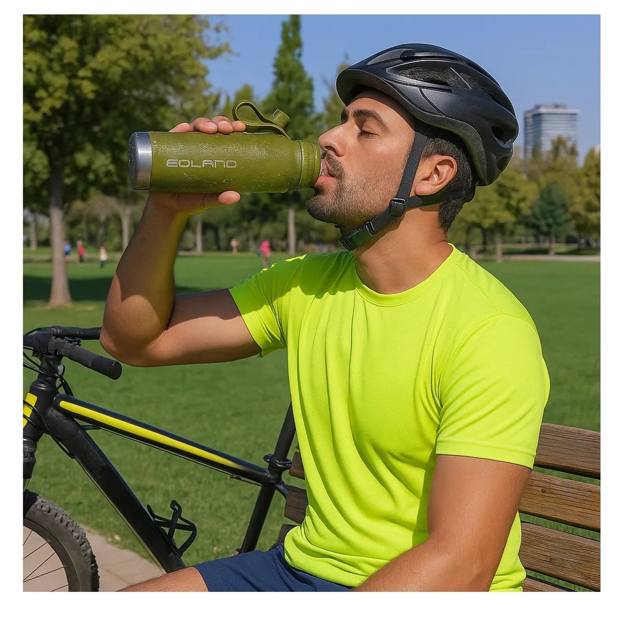 EOLAND - Termo Botella Termicas 800ml Termo Agua Caliene Acero Inoxidable