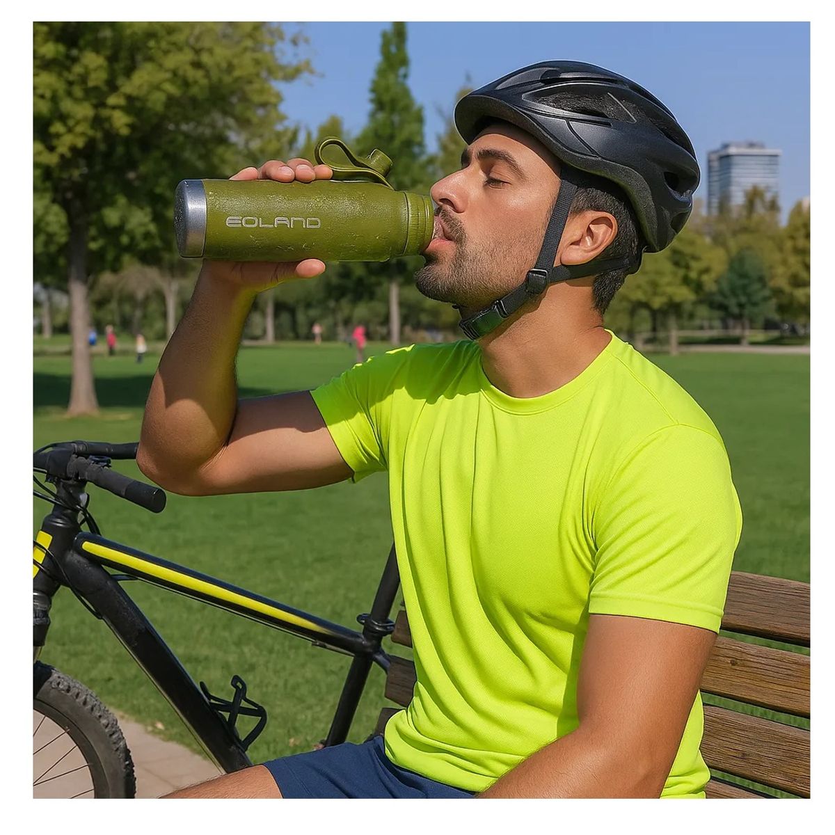 EOLAND - Termo Botella Termicas 800ml Termo Agua Caliene Acero Inoxidable