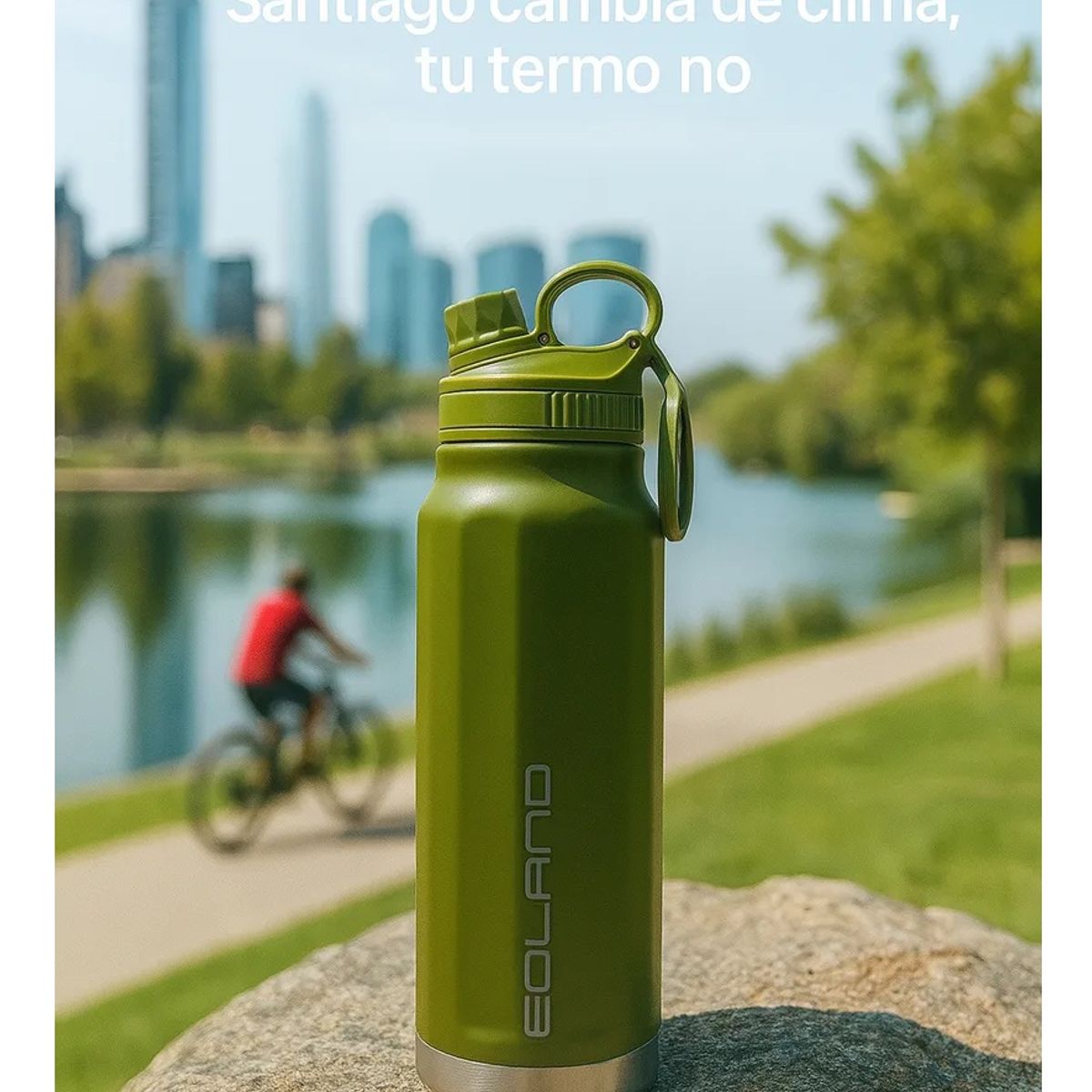 EOLAND - Termo Botella Termicas 800ml Termo Agua Caliene Acero Inoxidable