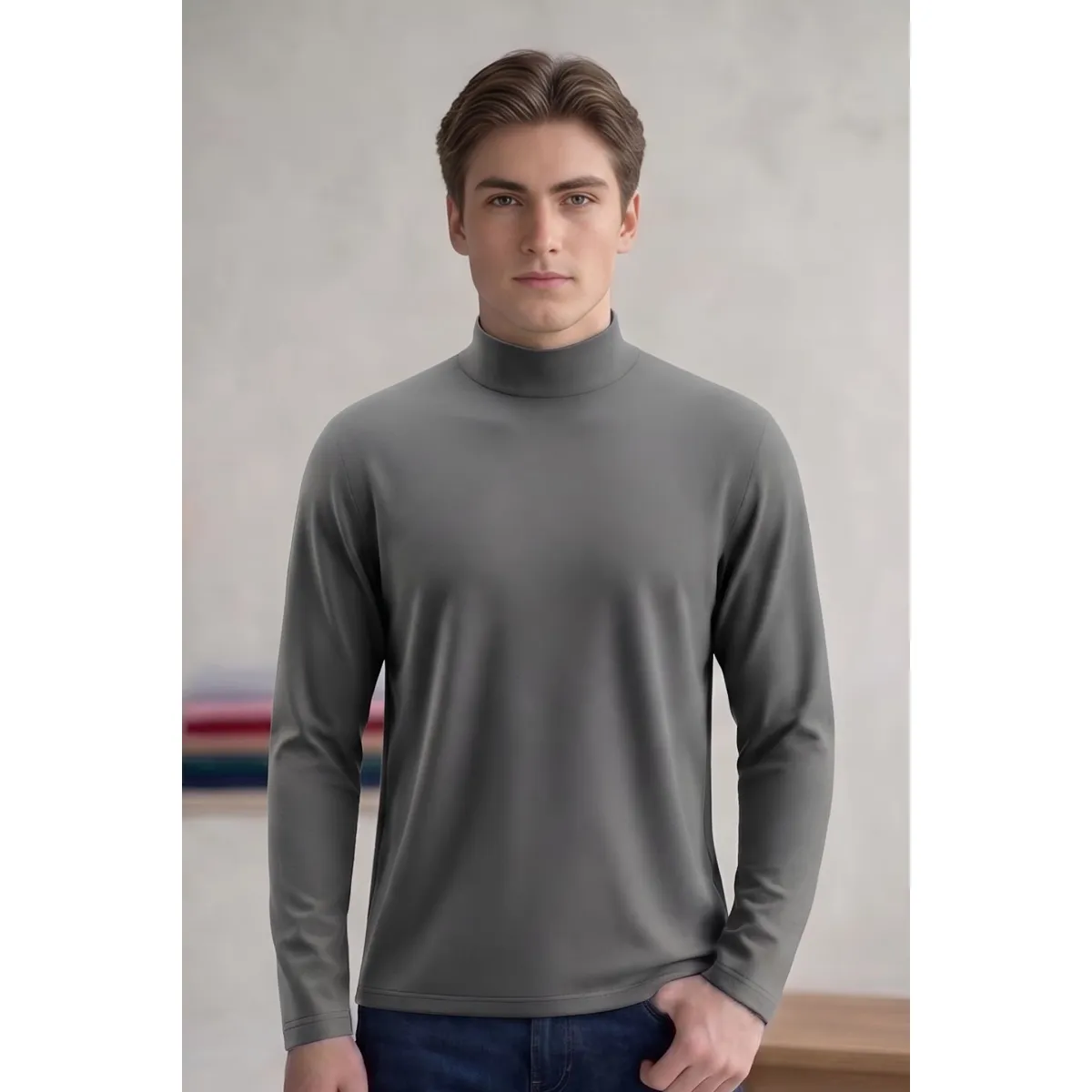 LOOK SHOP - Camiseta Beatle Bambú Manga Larga Forro Polar Termica Colores 007