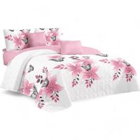 Cubrecama Quilt De Verano 2 Plazas + 2 Funda Medida 230x250cm Cobertor