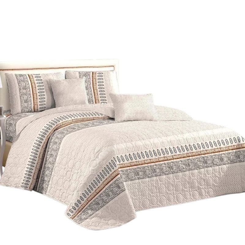 GENERICO - Cubrecama Quilt De Verano 2 Plazas + 2 Funda Medida 230x250cm