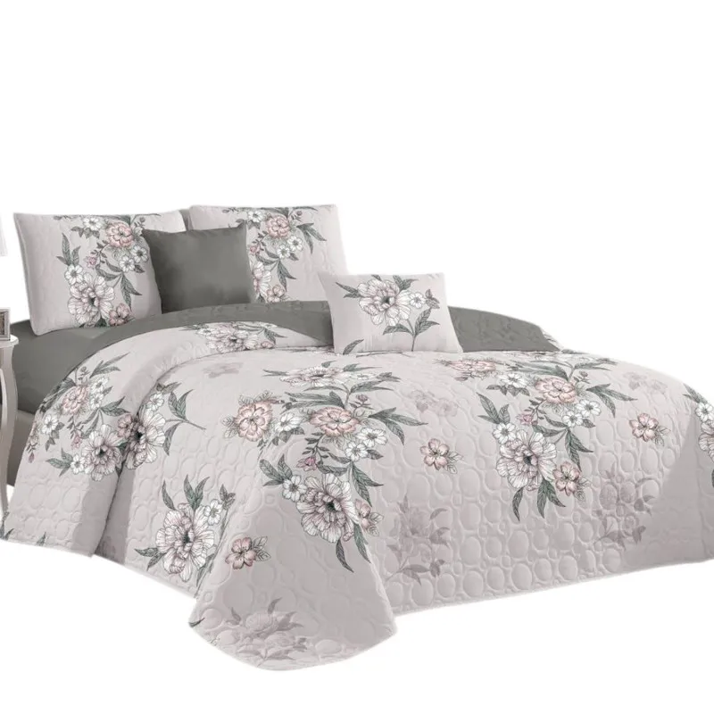 GENERICO - Cubrecama Quilt De Verano 2 Plazas + 2 Funda Medida 230x250cm