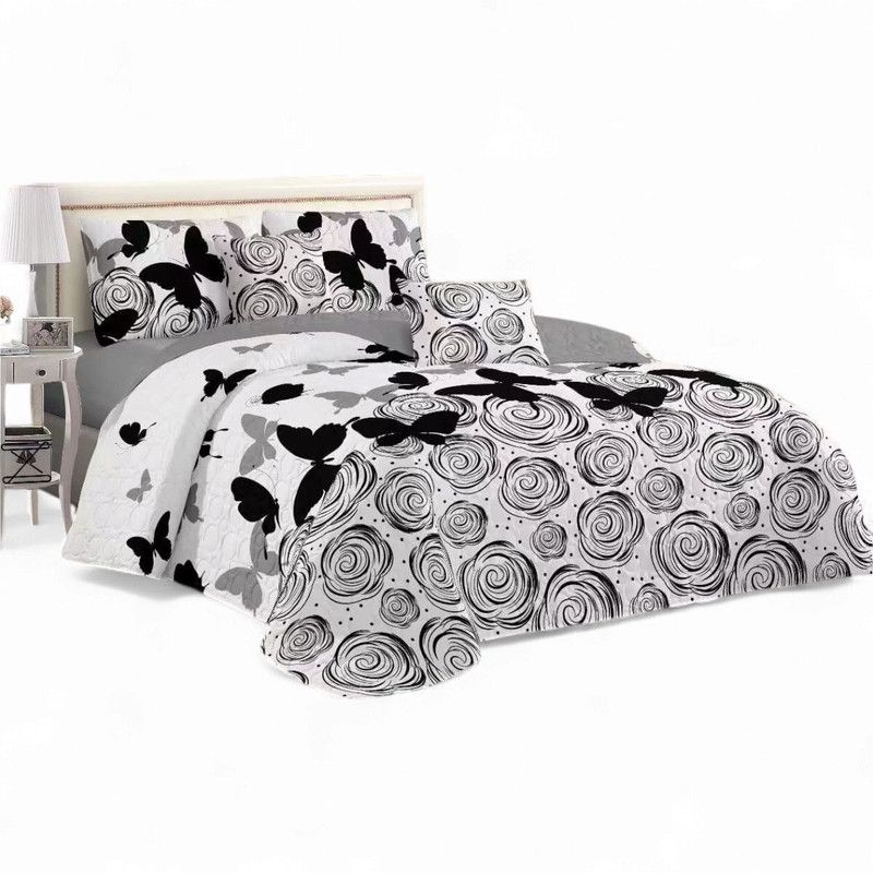 GENERICO - Cubrecama Quilt De Verano 2 Plazas + 2 Funda Medida 230x250cm