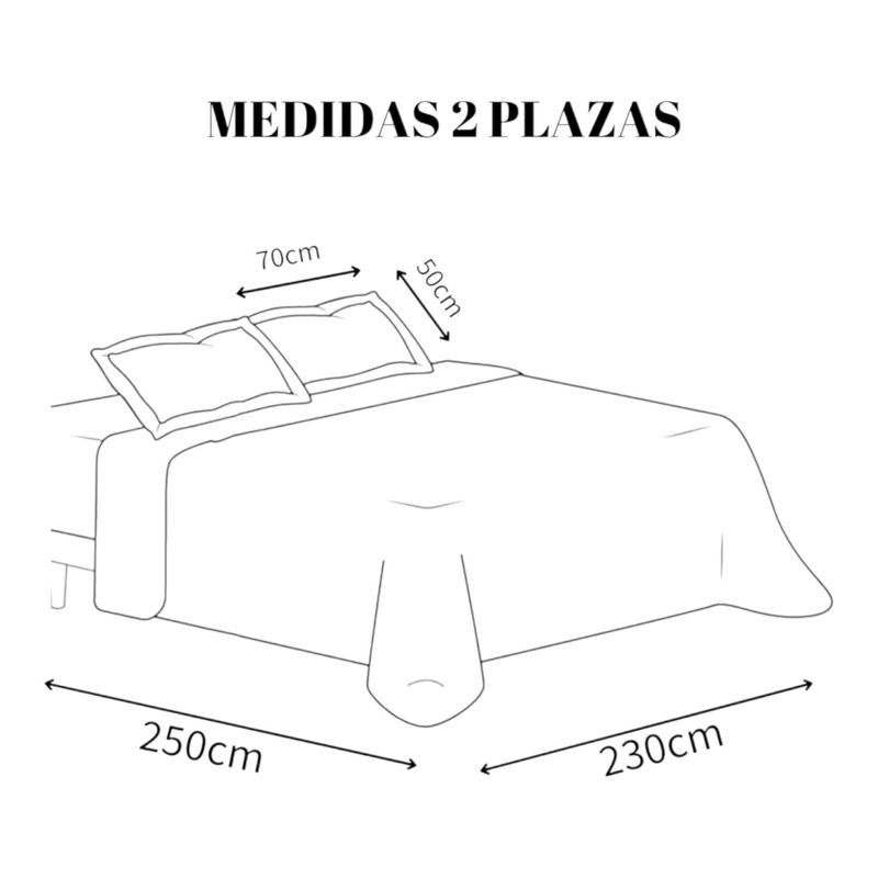 GENERICO - Cubrecama Quilt De Verano 2 Plazas + 2 Funda Medida 230x250cm Turquesa