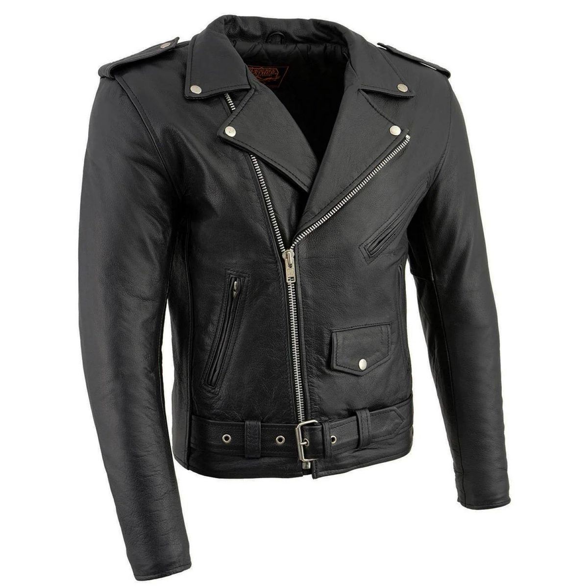 MILWAUKEE LEATHER - MILWAUKEE LEATHER - Chaqueta de Cuero estilo Ramonera