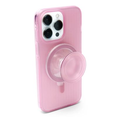 Imagen 2 del producto Carcasa Magsafe Ice Cream con Pop Socket Rosa IPH 15 Pro