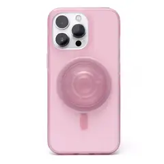 GENERICO - Carcasa Magsafe Ice Cream con Pop Socket Rosa IPH 15 Pro Max