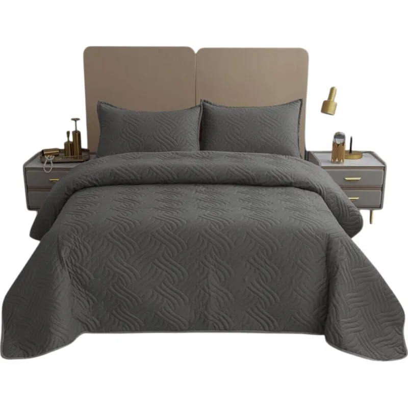 GENERICO - Cubrecama Quilt De Verano 2 Plazas + 2 Funda Medida 230x250cm Cobertor