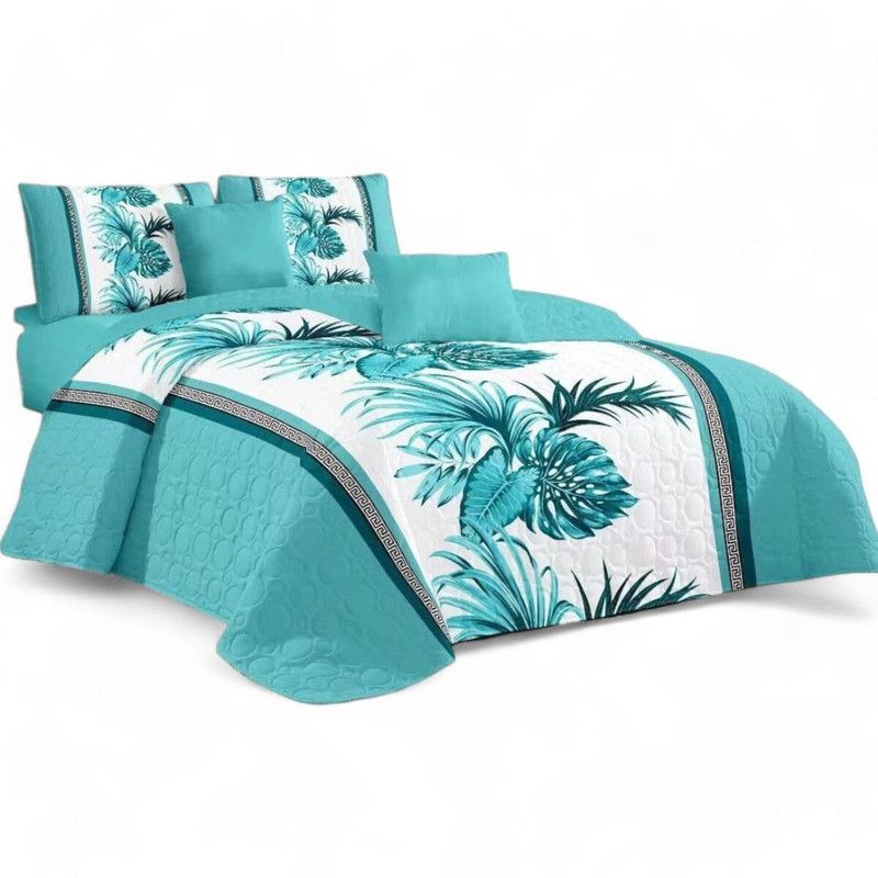 GENERICO - Cubrecama Quilt De Verano 2 Plazas + 2 Funda Medida 230x250cm Cobertor