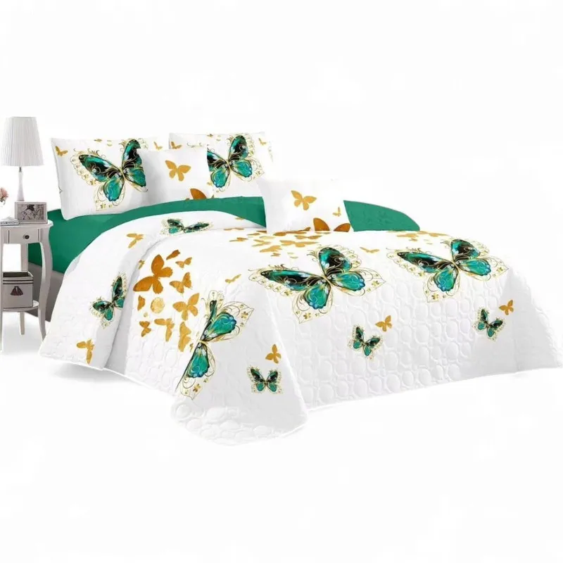 GENERICO - Cubrecama Quilt De Verano 2 Plazas + 2 Funda Medida 230x250cm Cobertor