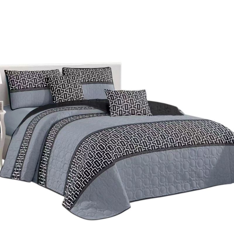 GENERICO - Cubrecama Quilt De Verano 2 Plazas + 2 Funda Medida 230x250cm