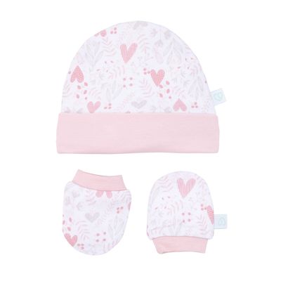 Imagen 2 del producto Set 2 Piezas Baby Gift Gorrito Y Mitones Rosado