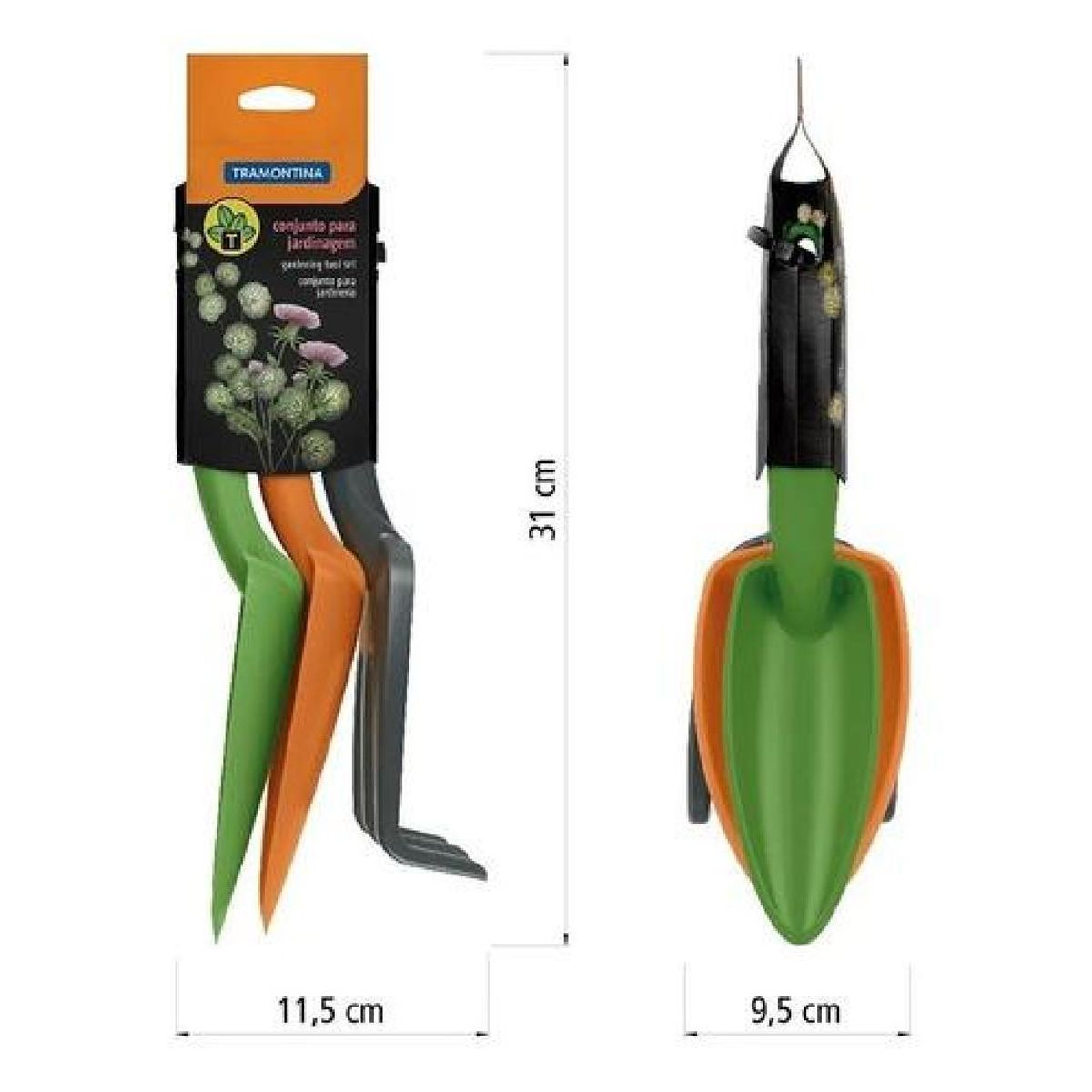 TRAMONTINA - Kit Set De Herramientas Jardineria 3pzs Tramontina - Multicolor