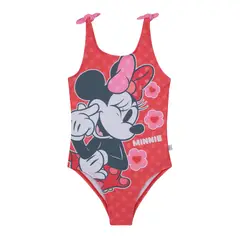 DISNEY - Traje de Baño Niña Entero UV50 Minnie - Rojo