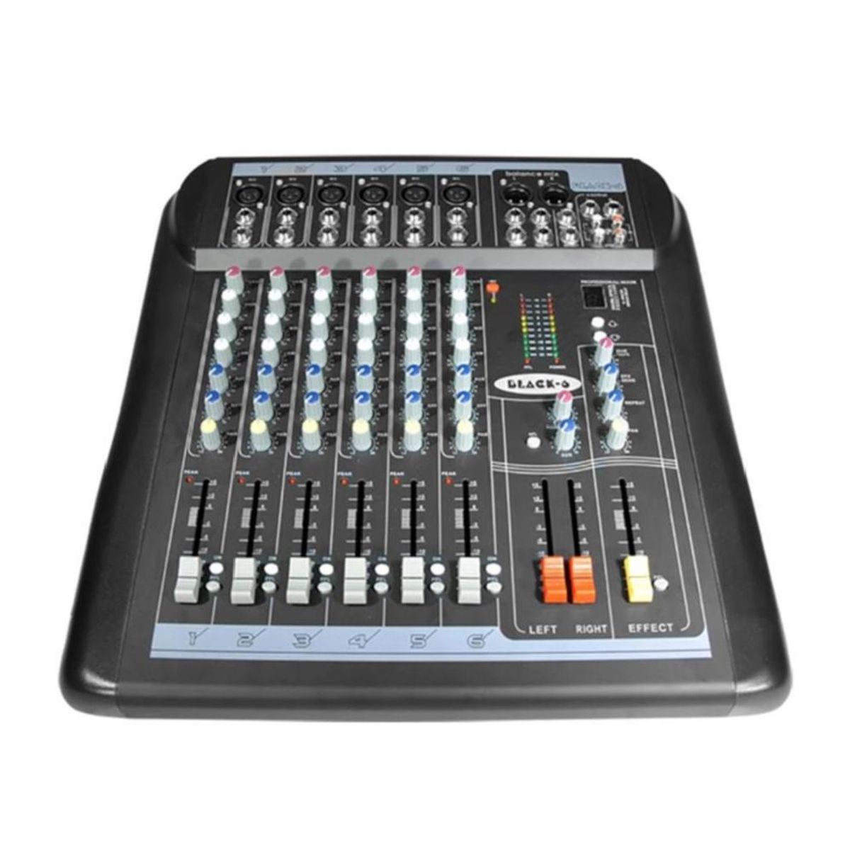 AMERICAN PRO - Mixer Análogo 6 canales American Pro Black 6 - Negro