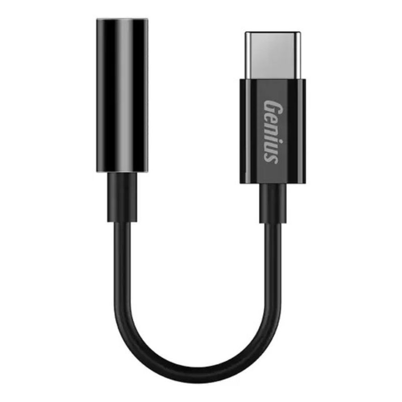 GENIUS - ADAPTADOR USB-C A JACK 35MM GENIUS ACC-C100 NEGRO