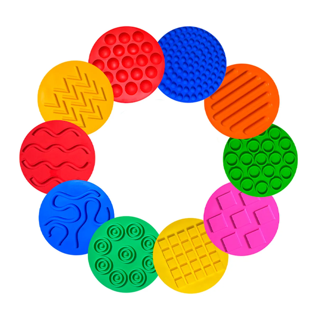 SDFIT - Tapetes Sensorial Niños Set De 10 Piezas A3 - Sr2505