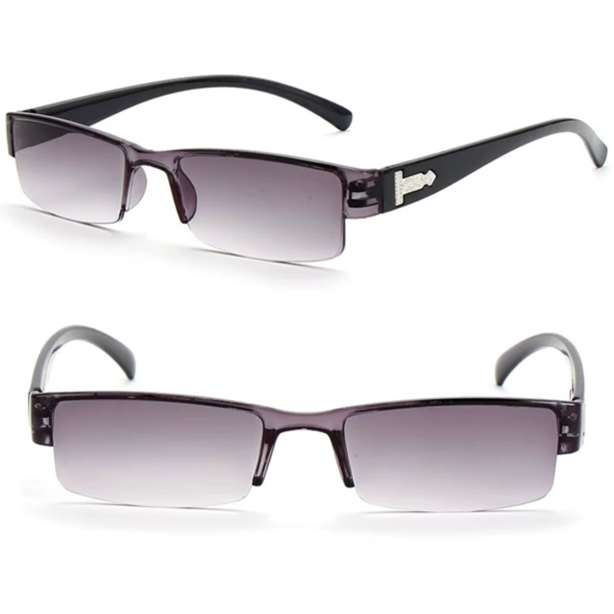 JM - Lentes Oscuros Ópticos 2.50 Presbicia De Lectura Anteojos & Estuche V2