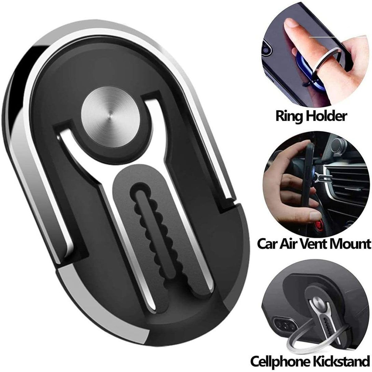 JOIGO - Soporte Para Auto Anillo Ivon FC01 Negro