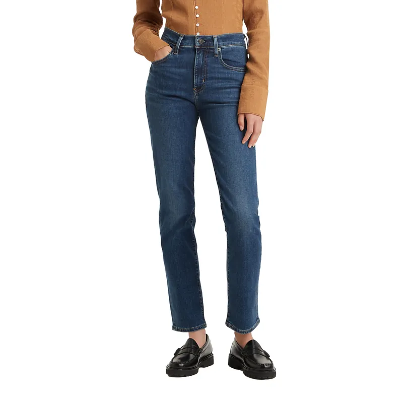 LEVIS - Jeans Mujer 724 High Rise Straight Azul Levis