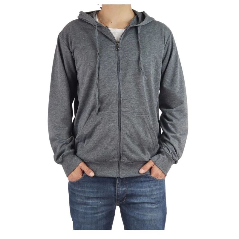MPROPIA - Polerón Canguro Hombre Colores Forro Polar Capucha 807