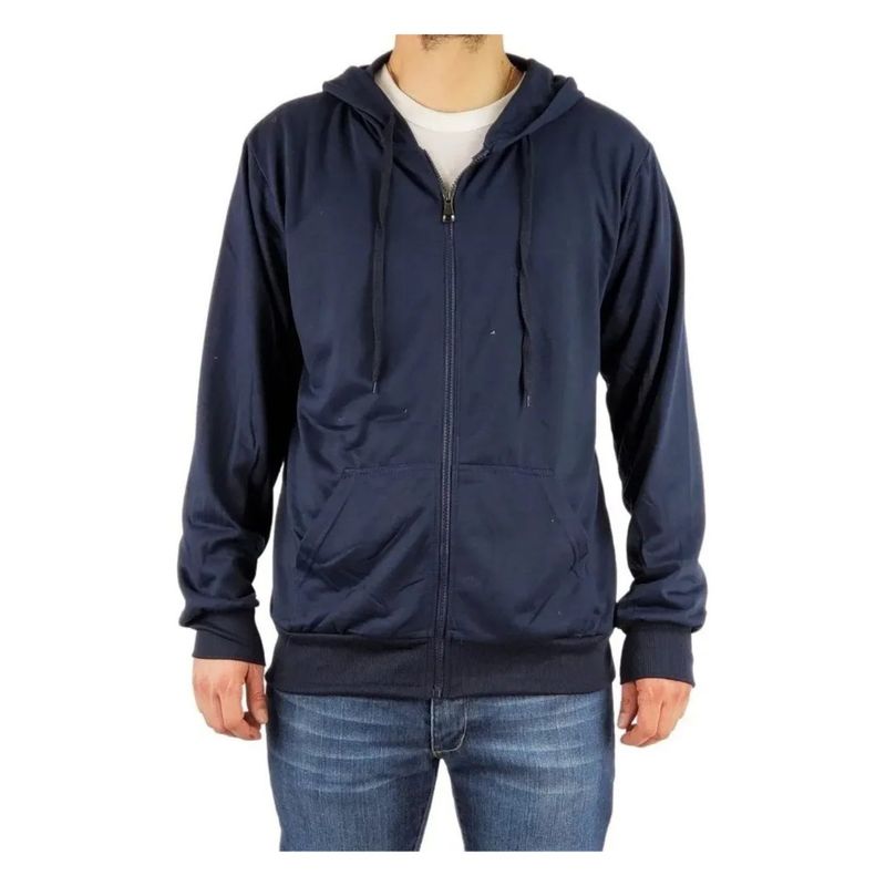 MPROPIA - Polerón Canguro Hombre Colores Forro Polar Capucha 807